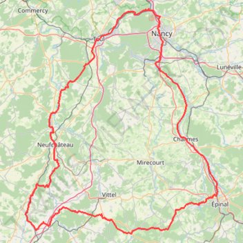 Itinéraire ors-route_1755356450133, distance, dénivelé, altitude, carte, profil, trace GPS
