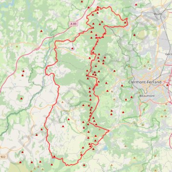 Itinéraire GR 441, distance, dénivelé, altitude, carte, profil, trace GPS