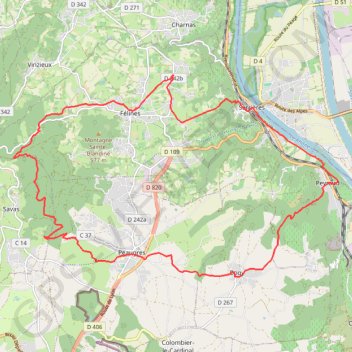 Itinéraire VTT . 1H30, distance, dénivelé, altitude, carte, profil, trace GPS