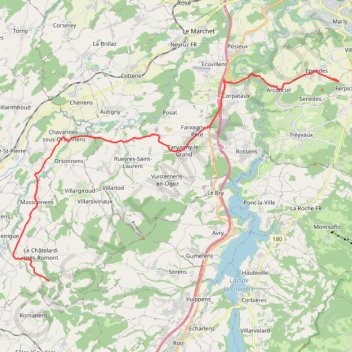 Itinéraire 598453, distance, dénivelé, altitude, carte, profil, trace GPS
