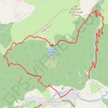 Itinéraire Les balcons du valbo, distance, dénivelé, altitude, carte, profil, trace GPS