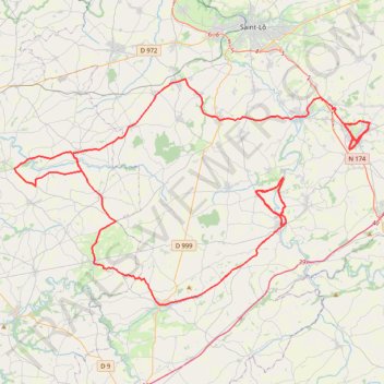 Itinéraire TM2026 ET1 TORIGNI / TESSY-22498644, distance, dénivelé, altitude, carte, profil, trace GPS
