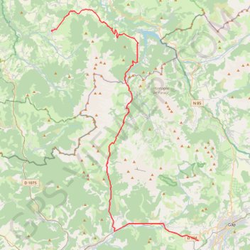 Itinéraire Mens Freissinousse, distance, dénivelé, altitude, carte, profil, trace GPS