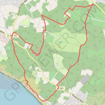 Itinéraire Promenons-nous dans le bois - Le Bois-Plage-en-Ré, distance, dénivelé, altitude, carte, profil, trace GPS