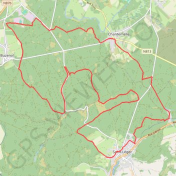 Itinéraire Boucle VTT depuis Chantemelle, distance, dénivelé, altitude, carte, profil, trace GPS