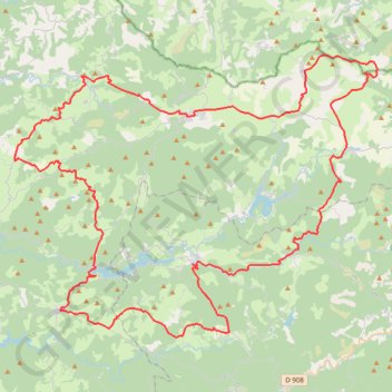 Itinéraire Tour des Monts de Lacaune, distance, dénivelé, altitude, carte, profil, trace GPS