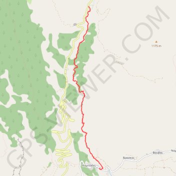 Itinéraire Gorges d'Imbros, distance, dénivelé, altitude, carte, profil, trace GPS