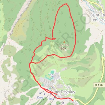 Itinéraire SuperDévoluy - Le tour du Puy, distance, dénivelé, altitude, carte, profil, trace GPS