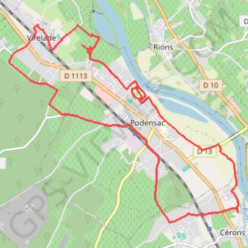 Itinéraire Boucle vignerronde, distance, dénivelé, altitude, carte, profil, trace GPS