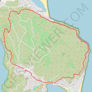 Itinéraire tourdefalaise, distance, dénivelé, altitude, carte, profil, trace GPS