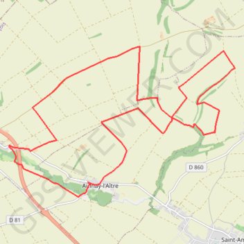 Itinéraire Circuit de Aulnay-l'Aître, distance, dénivelé, altitude, carte, profil, trace GPS
