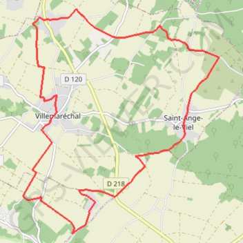 Itinéraire À partir de Villemaréchal, distance, dénivelé, altitude, carte, profil, trace GPS