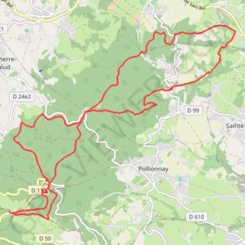 Itinéraire Le Poirier Saint Bonnet le Froid, distance, dénivelé, altitude, carte, profil, trace GPS