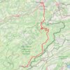 Itinéraire La GTJ de Morteau à Montbéliard, distance, dénivelé, altitude, carte, profil, trace GPS