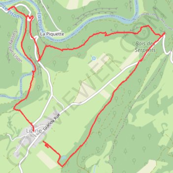 Itinéraire Randonnée Lizine, distance, dénivelé, altitude, carte, profil, trace GPS