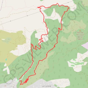 Itinéraire Randonnée autour de Cuges-les-Pins, distance, dénivelé, altitude, carte, profil, trace GPS