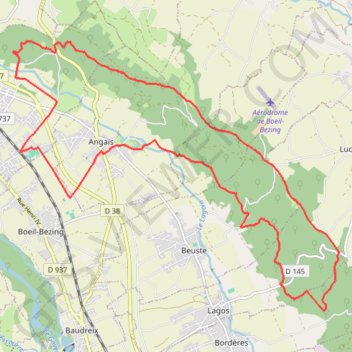 Itinéraire Parcours entre bordes et henri IV, distance, dénivelé, altitude, carte, profil, trace GPS