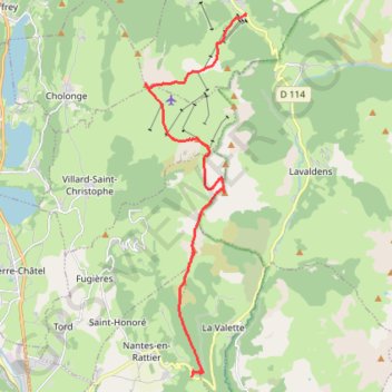 Itinéraire Le Tabor et le Grand Serre par les crêtes, distance, dénivelé, altitude, carte, profil, trace GPS