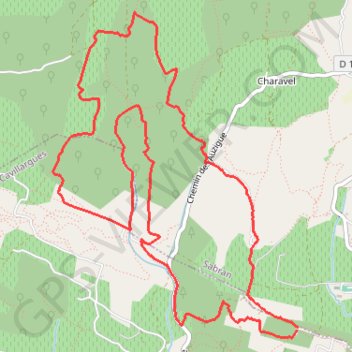 Itinéraire Saint-Sépulcre - La Vallonière, distance, dénivelé, altitude, carte, profil, trace GPS
