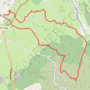Itinéraire Les Bois de Lablachère, distance, dénivelé, altitude, carte, profil, trace GPS