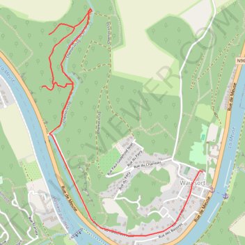Itinéraire HASTIERE - Camp romain, distance, dénivelé, altitude, carte, profil, trace GPS