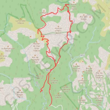 Itinéraire track, distance, dénivelé, altitude, carte, profil, trace GPS