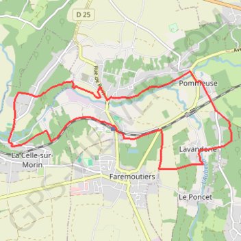 Itinéraire Les Coteaux du Morin et de l'Aubetin - Pommeuse, distance, dénivelé, altitude, carte, profil, trace GPS