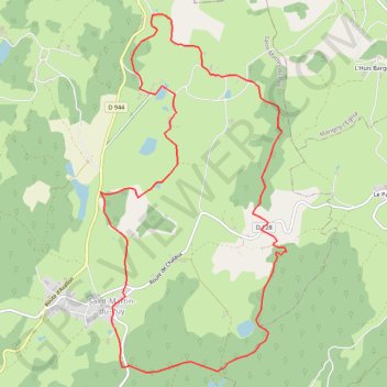 Itinéraire Saint-Martin-du-Puy, distance, dénivelé, altitude, carte, profil, trace GPS