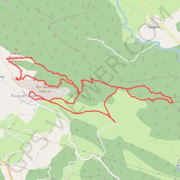 Itinéraire ROQUEFIXADE RECO, distance, dénivelé, altitude, carte, profil, trace GPS