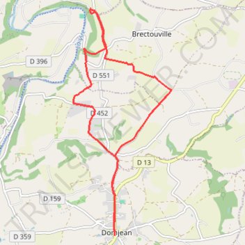 Itinéraire A la découverte des roches du Ham, distance, dénivelé, altitude, carte, profil, trace GPS