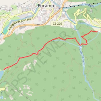 Itinéraire Près Andorre-la-Vieille, distance, dénivelé, altitude, carte, profil, trace GPS