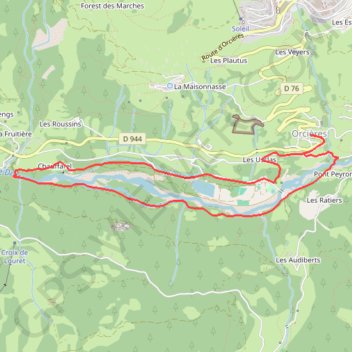 Itinéraire Le pied du bois, distance, dénivelé, altitude, carte, profil, trace GPS