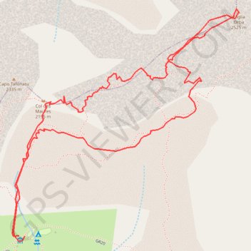 Itinéraire Paglia Orba, distance, dénivelé, altitude, carte, profil, trace GPS