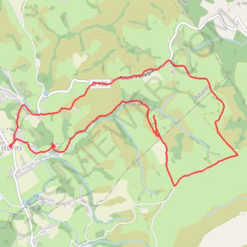 Itinéraire Le circuit d'Isturits (2), distance, dénivelé, altitude, carte, profil, trace GPS