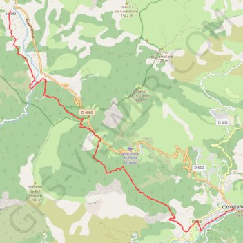 Itinéraire La Voie Impériale : Castellane - Senez, distance, dénivelé, altitude, carte, profil, trace GPS