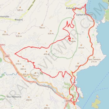 Itinéraire ΟΞΆ - Wikiloc, distance, dénivelé, altitude, carte, profil, trace GPS