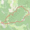 Itinéraire Le Bessat - Crêt de la Perdrix via le Saut du Gier, distance, dénivelé, altitude, carte, profil, trace GPS