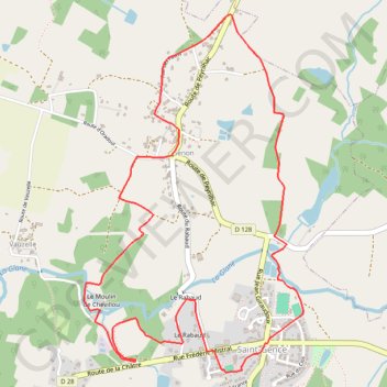 Itinéraire Sentier des Lémovices PDIPR87, distance, dénivelé, altitude, carte, profil, trace GPS