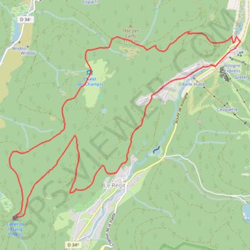 Itinéraire 2607, distance, dénivelé, altitude, carte, profil, trace GPS