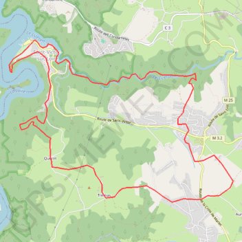 Itinéraire Saint-Victor sur Loire, distance, dénivelé, altitude, carte, profil, trace GPS