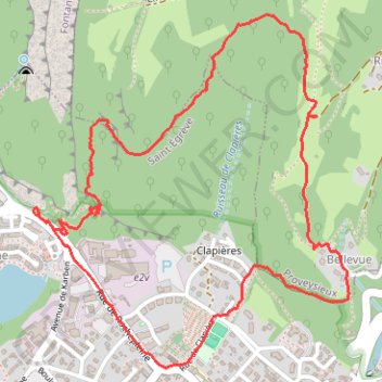 Itinéraire St Egrève - Rochepleine, distance, dénivelé, altitude, carte, profil, trace GPS