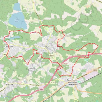 Itinéraire Entre Saint-Vincent-de-Tyrosse et Seignosse, distance, dénivelé, altitude, carte, profil, trace GPS