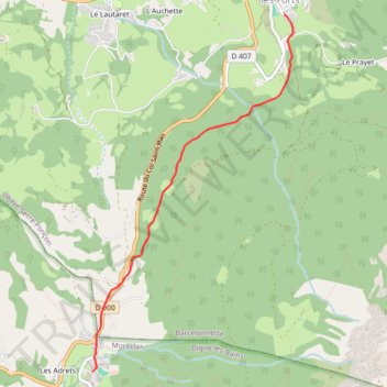Itinéraire [Itinéraire] Saint Vincent les Forts (parcours VTT n°1), distance, dénivelé, altitude, carte, profil, trace GPS