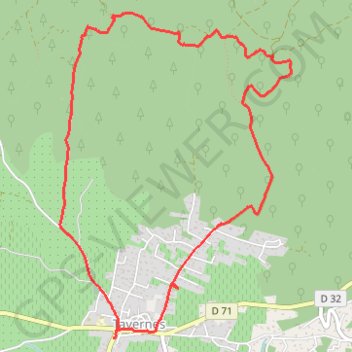 Itinéraire Tavernes - Notre Dame de Bellevue, distance, dénivelé, altitude, carte, profil, trace GPS