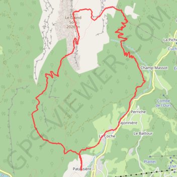 Itinéraire Arête de la Suiffière, distance, dénivelé, altitude, carte, profil, trace GPS