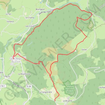 Itinéraire Les Balcons de Saint-Régis-du-Coin, distance, dénivelé, altitude, carte, profil, trace GPS