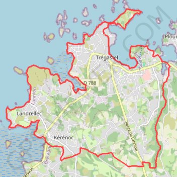 Itinéraire La Côte de Granit Rose-6139581, distance, dénivelé, altitude, carte, profil, trace GPS