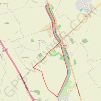 Itinéraire Le mémorial australien, distance, dénivelé, altitude, carte, profil, trace GPS