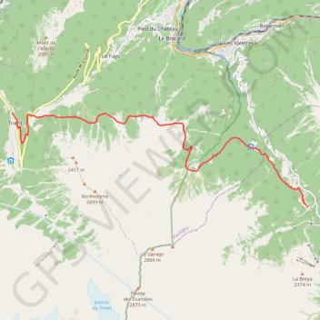 Itinéraire NewTrack, distance, dénivelé, altitude, carte, profil, trace GPS