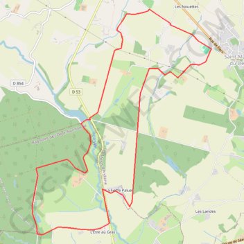 Itinéraire En bordure de la Forêt des Andaines - Saint-Maurice-du-Désert, distance, dénivelé, altitude, carte, profil, trace GPS